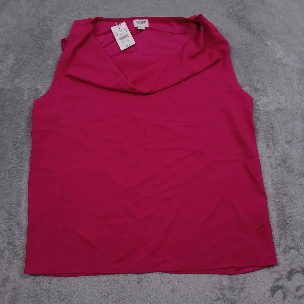 J‎ Crew Top Womens Small Pink Tank Lightweight Preppy Casual NWT